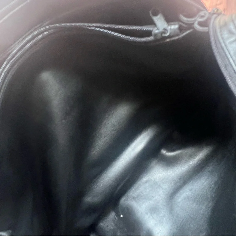 Bossino‎ Black Leather Bag